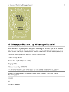 Scritti di Giuseppe Mazzini