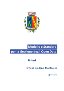 Modello e Standard. per la Gestione degli Open Data.