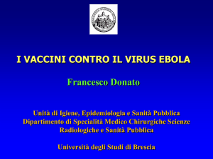 Intervento prof. Donato "I vaccini contro il virus Ebola"