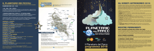 Planetario piegh. Programma 2016-1