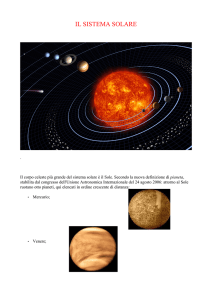 il sistema solare