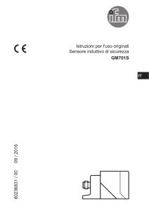 Istruzioni per l`uso originali Sensore induttivo di sicurezza