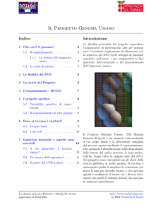 Il Progetto Genoma Umano