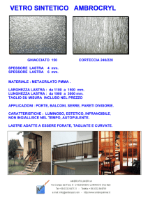 vetro sintetico ambrocryl