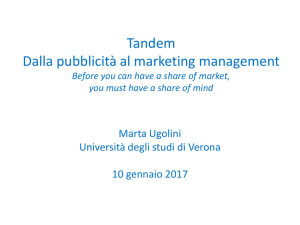 Lezione 1 - tandem | univr - Università degli Studi di Verona