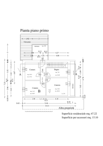 Pianta piano primo