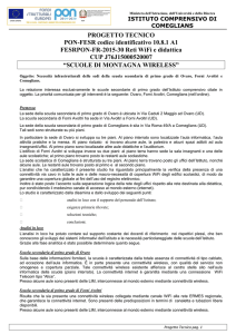 PROGETTO TECNICO PON-FESR codice identificativo 10.8.1 A1