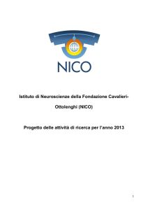 2013 - Neuroscience Institute Cavalieri Ottolenghi