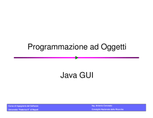Programmazione ad Oggetti Java GUI - ICAR-CNR
