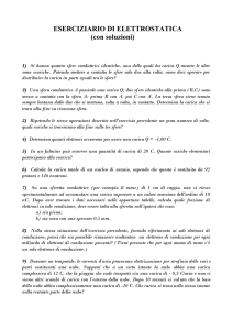 ESERCIZIARIO DI ELETTROSTATICA (con soluzioni)