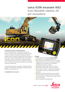 Leica iCON excavate iXE2 Il più flessibile sistema 2D per escavatore