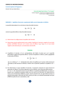 esercizi di microeconomia