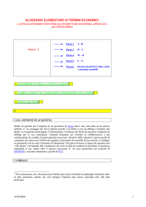 glossario elementare di termini economici