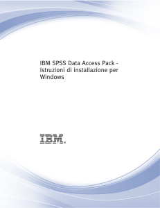 IBM SPSS Data Access Pack - Istruzioni di installazione per Windows