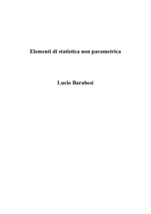 Elementi di statistica non parametrica Lucio Barabesi