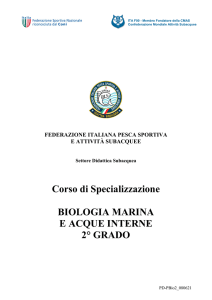 Corso di Specializzazione BIOLOGIA MARINA E