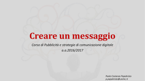 a) Creare un messaggio