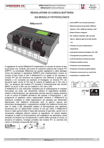 regolatore di carica batteria da modulo fotovoltaico