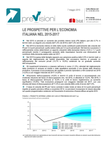 le prospettive per l`economia italiana nel 2015-2017