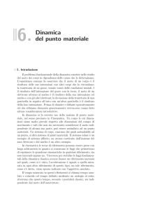 6. Dinamica del punto materiale