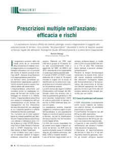 Prescrizioni multiple nell`anziano: efficacia e rischi - md