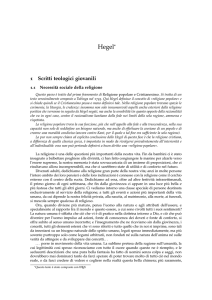 Testi di G. W. F. Hegel - Liceo Franchetti Mestre