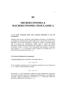 iii microeconomia e macroeconomia neoclassica