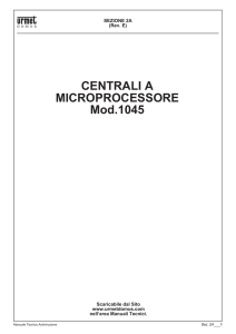 CENTRALI A MICROPROCESSORE Mod.1045