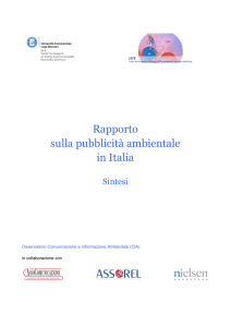 Rapporto sulla pubblicità ambientale in Italia