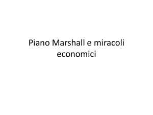 Piano Marshall e miracoli economici