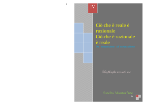 4° Vol. Ciò che è reale è razionale , Ciò che è razionale è reale