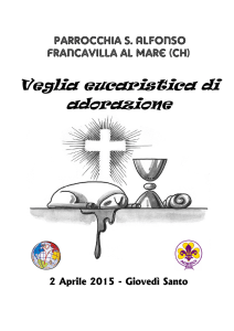 Veglia di adorazione GIovedì Santo 2015