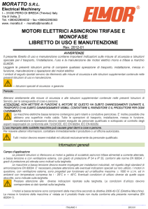 MOTORI ELETTRICI ASINCRONI TRIFASE E MONOFASE