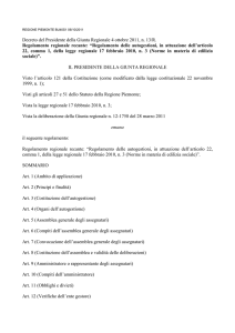 Decreto del Presidente della Giunta Regionale 4 ottobre 2011, n. 13