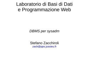 lab - DBMS administration