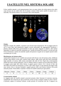 i satelliti nel sistema solare