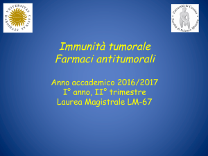 Immunità tumorale Farmaci antitumorali