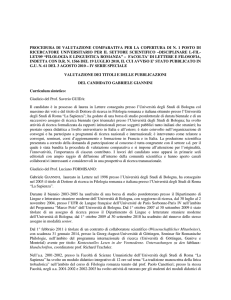 Giudizi LFILLET09 - Università di Sassari