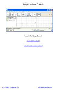 Geogebra classe 1° Media