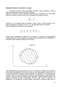64 DISUGUAGLIANZA DI CLAUSIUS – Entropia Il teorema di Carnot