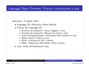 Java - Dipartimento di Informatica