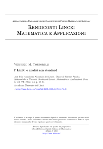 Limiti e analisi non standard - bdim: Biblioteca Digitale Italiana di