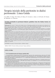 Terapia iniziale della peritonite in dialisi peritoneale