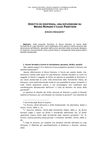 diritto ed esistenza, una riflessione su bruno romano e luigi - I-LEX
