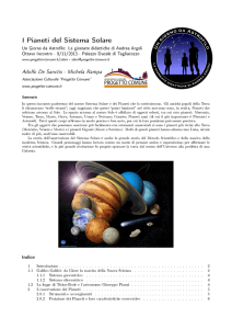 I Pianeti del Sistema Solare