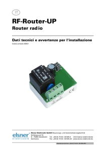 RF-Router-UP - Elsner Elektronik
