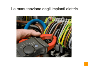 Slide manutenzione impianti elettrici e normative