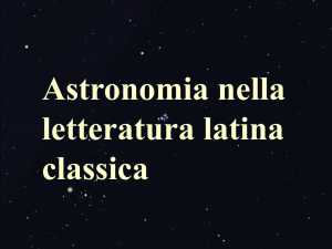 Antonello - Astronomia nella letteratura latina