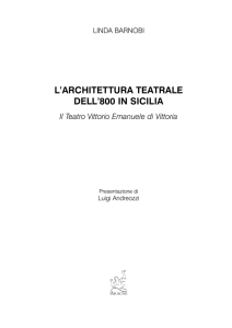 l`architettura teatrale dell`800 in sicilia