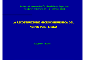 la ricostruzione microchirurgica del nervo periferico